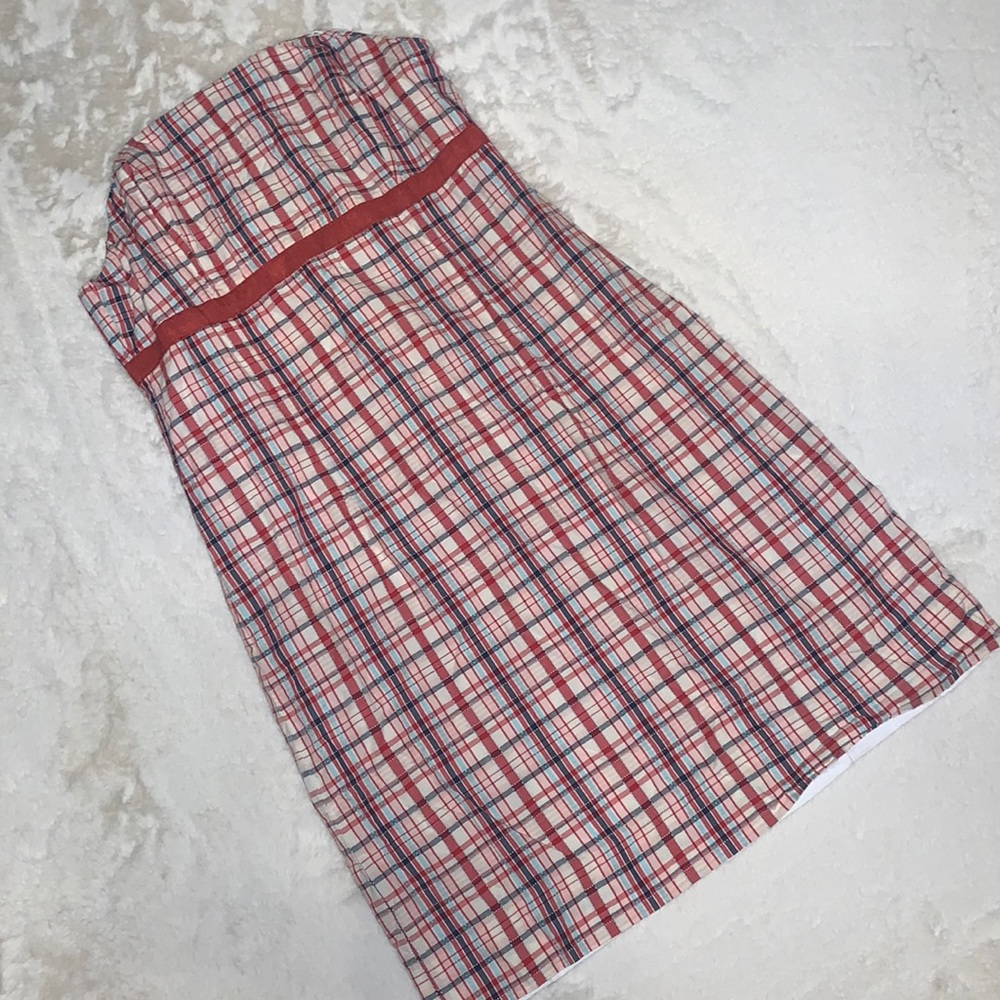 Size 6P / 6 petite Lilly Pulitzer vintage Strapless plaid Dress